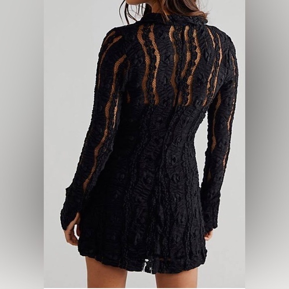 Free People Shayla Lace Mini Dress NWOT - Picture 8 of 9